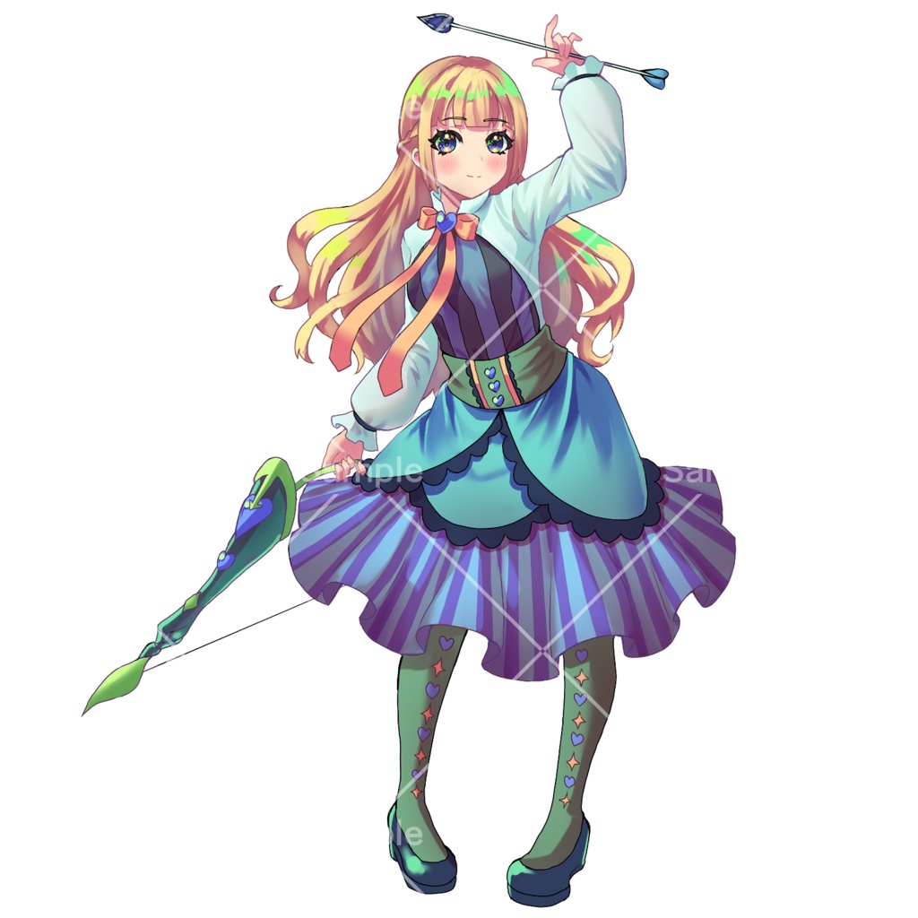 弓使いの女の子【立ち絵素材】