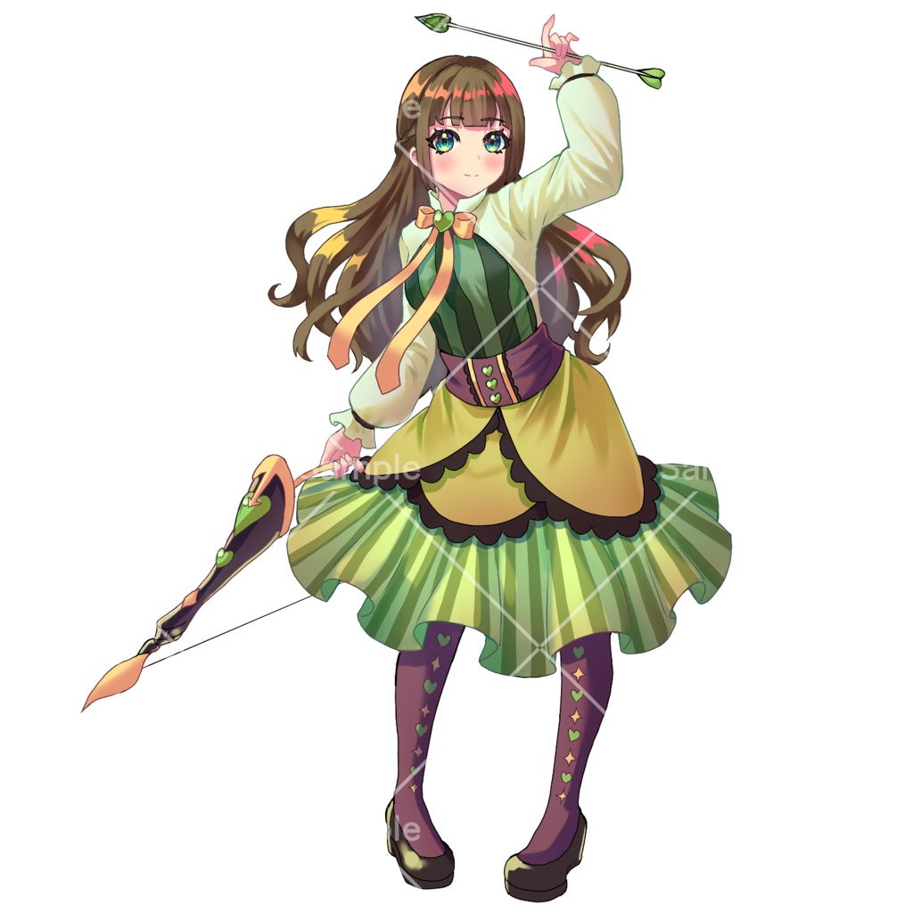 弓使いの女の子【立ち絵素材】