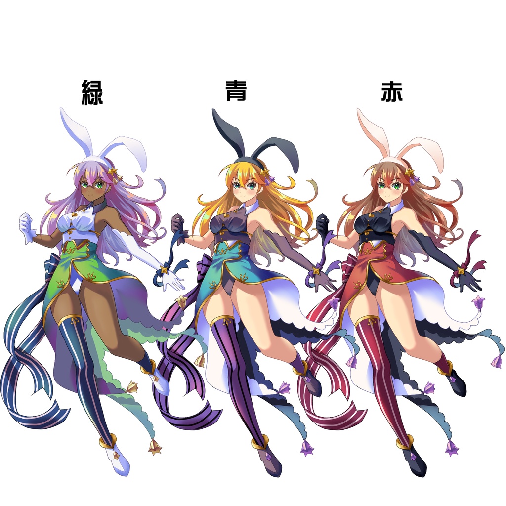 バニーな女の子【立ち絵素材】