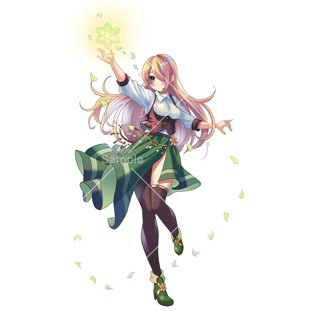 花使いの女の子【立ち絵素材】