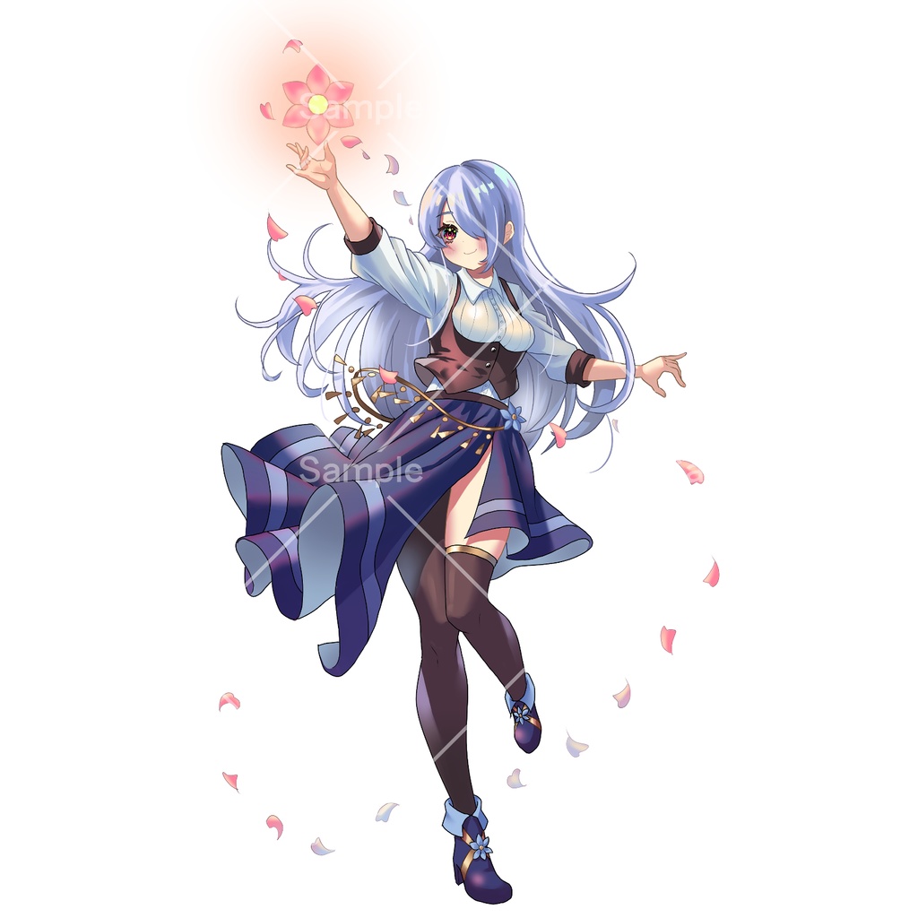 花使いの女の子【立ち絵素材】