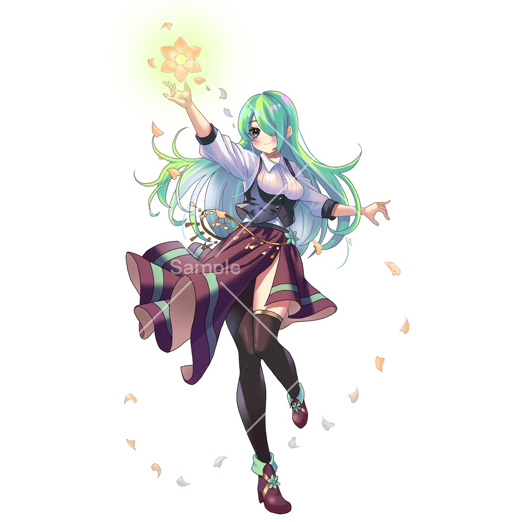 花使いの女の子【立ち絵素材】