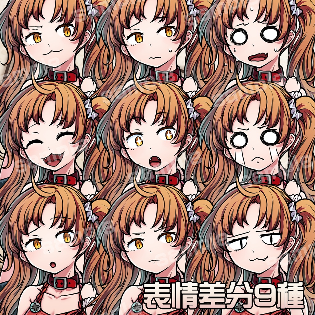 立ち絵素材_ネコの変化3色セット