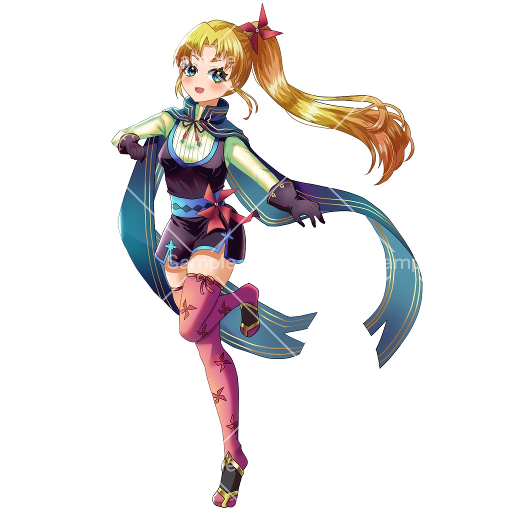 忍者風の女の子【立ち絵素材】