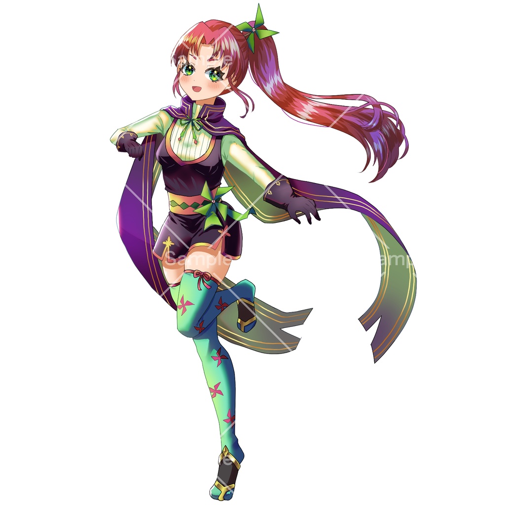 忍者風の女の子【立ち絵素材】