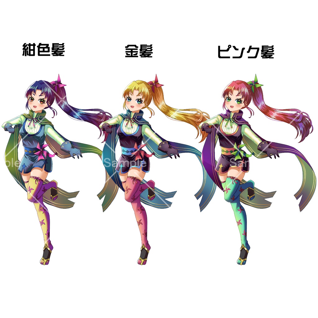 忍者風の女の子【立ち絵素材】