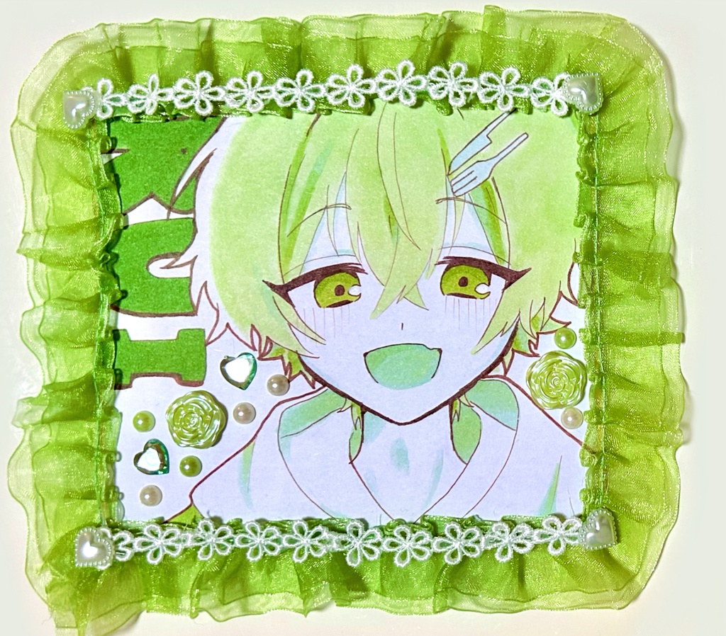 【あおかる】ミニデコ色紙