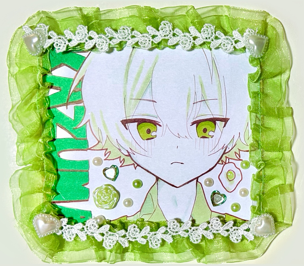 【あおかる】ミニデコ色紙