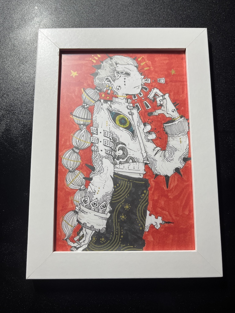 ポストカード原画（額縁付き）