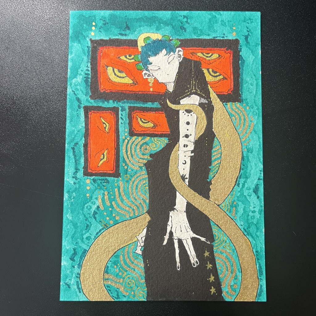 ポストカード原画（額縁付き）