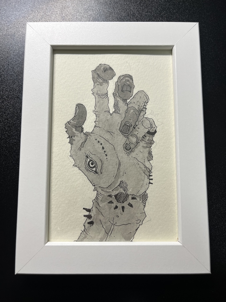 ポストカード原画（額縁付き）