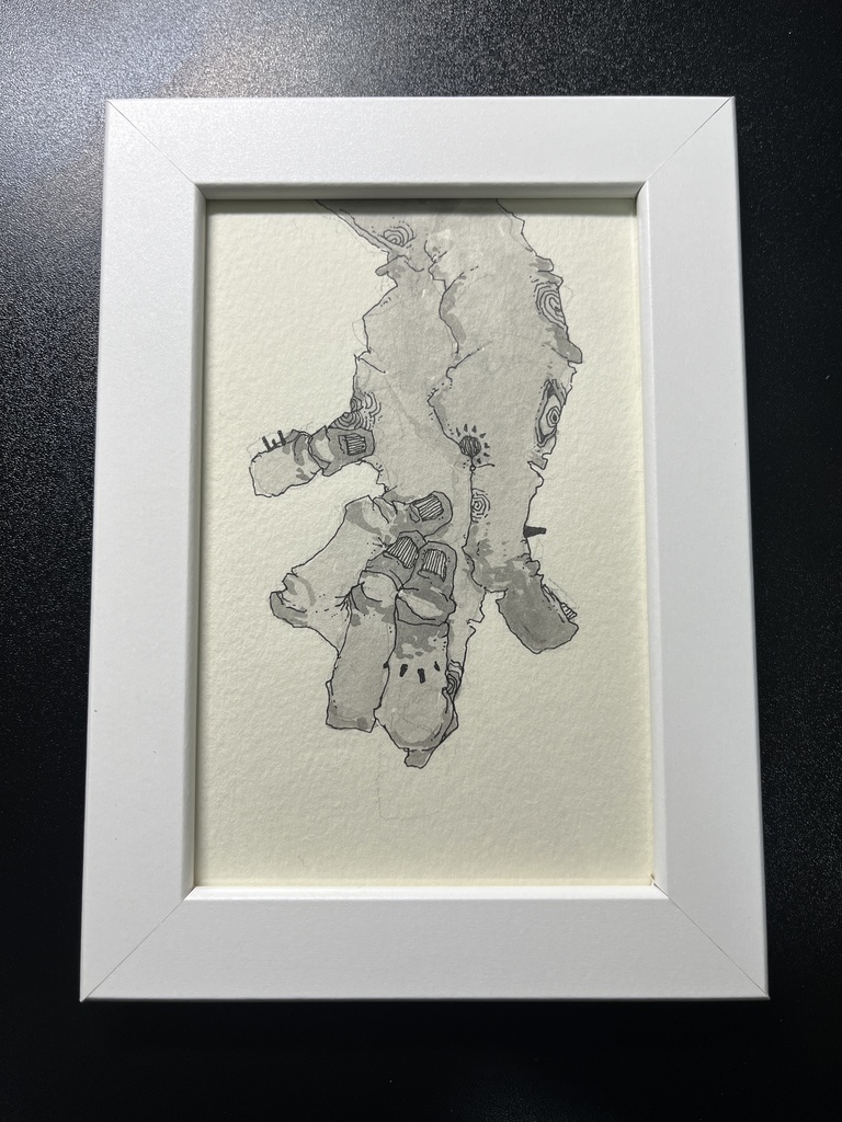 ポストカード原画（額縁付き）