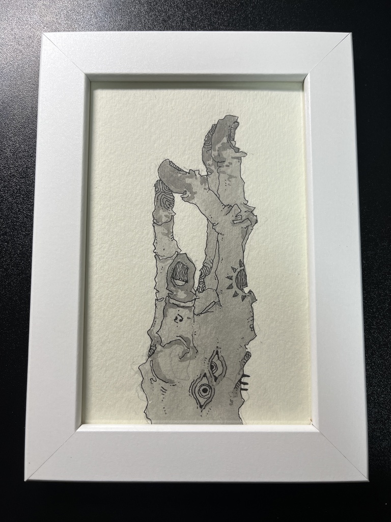 ポストカード原画（額縁付き）