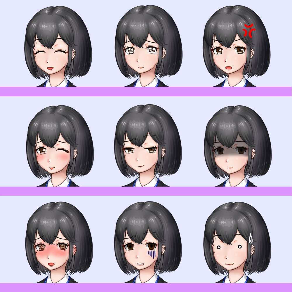 立ち絵 OLさん 未統合PSD