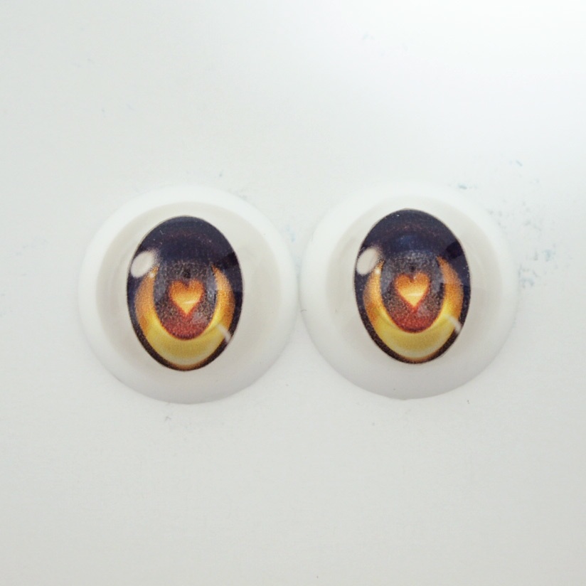 レジンアイ 22mm相当 (AM-008 シンプルアニメティックハート入り)