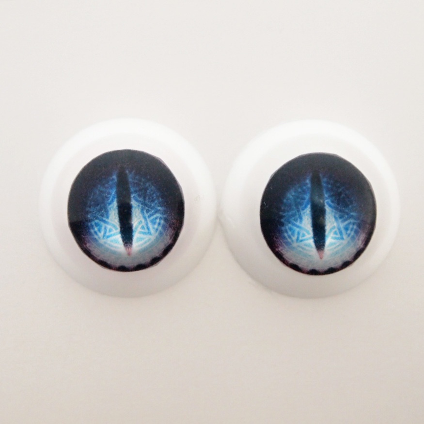 レジンアイ 22mm相当 (AM-017 ドラゴンアイ ホワイトver)