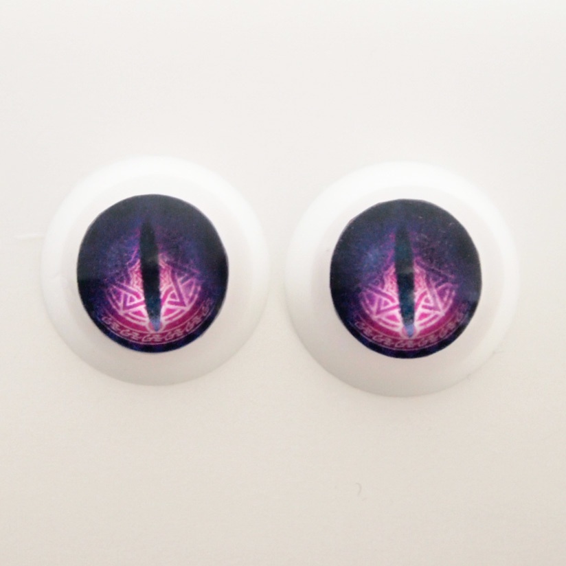 レジンアイ 22mm相当 (AM-017 ドラゴンアイ ホワイトver)