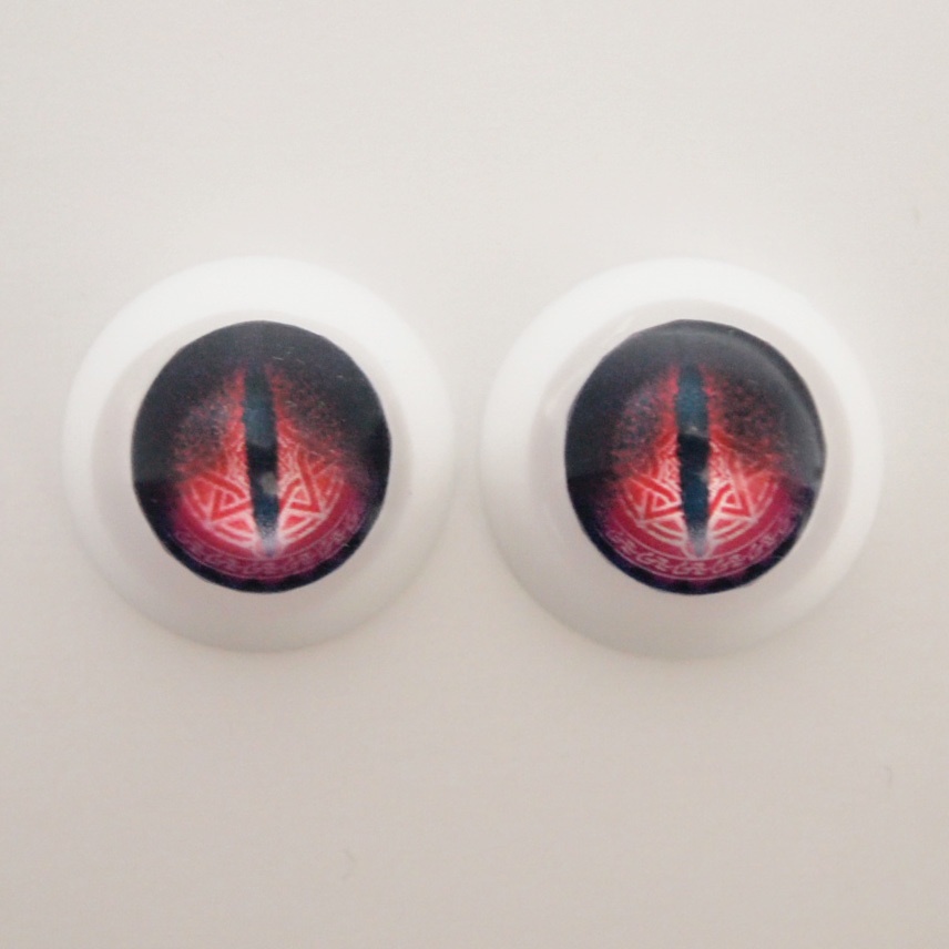レジンアイ 22mm相当 (AM-017 ドラゴンアイ ホワイトver)