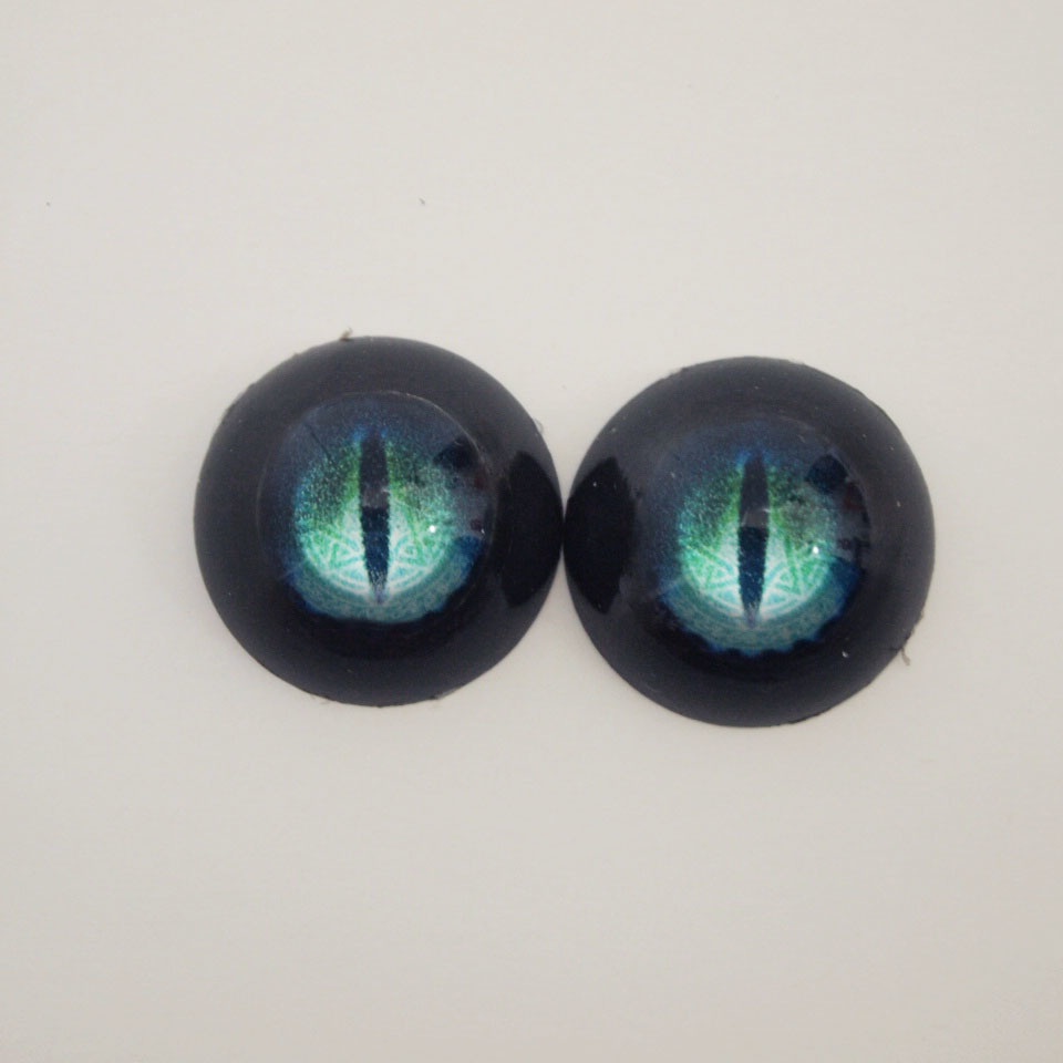 レジンアイ 22mm相当 (AM-017 ドラゴンアイ ブラックver)