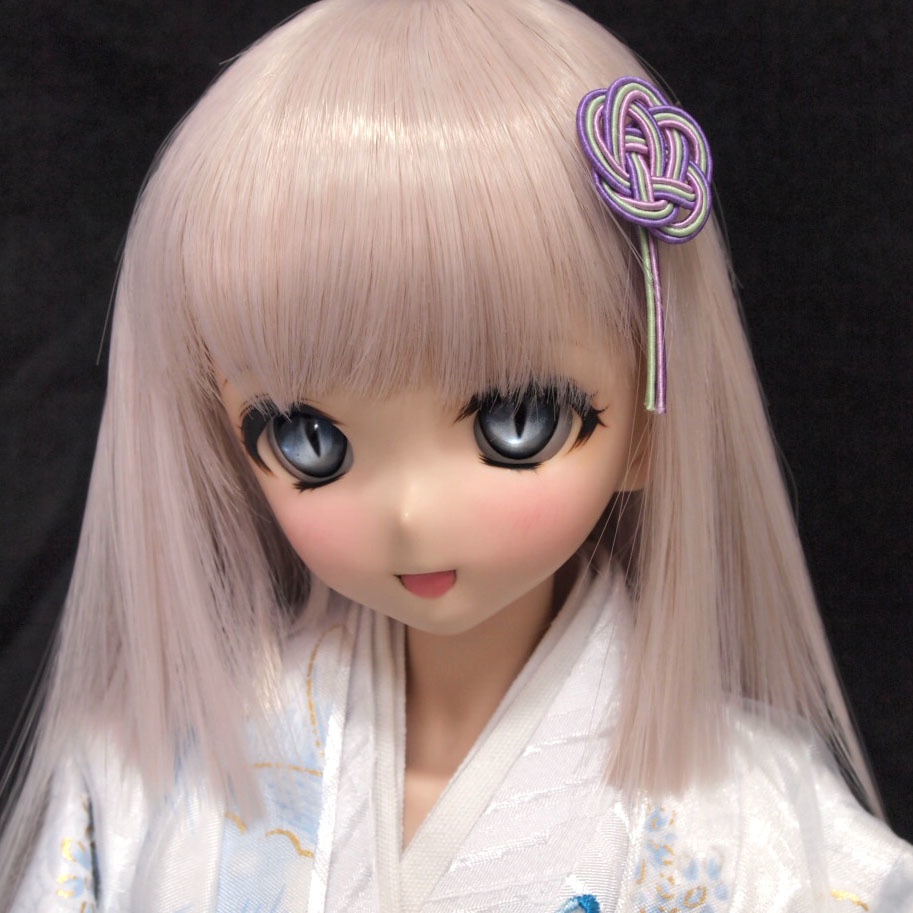 レジンアイ 22mm相当 (AM-019 ヤンデレアイ派生猫目タイプ ホワイトVer)