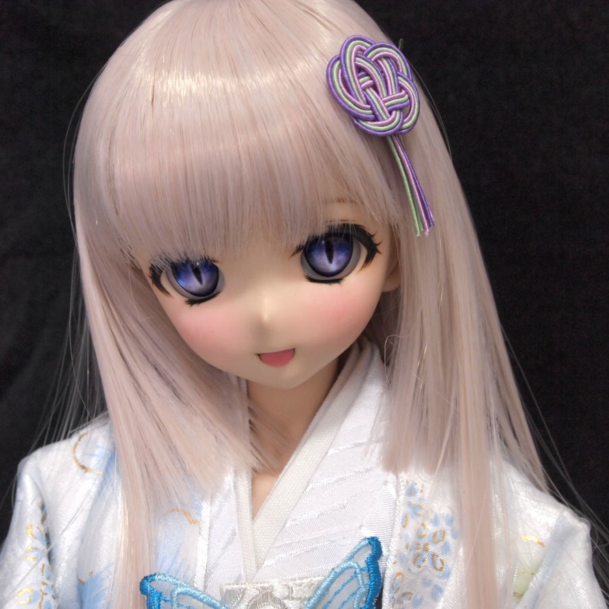 レジンアイ 22mm相当 (AM-019 ヤンデレアイ派生猫目タイプ ホワイトVer)