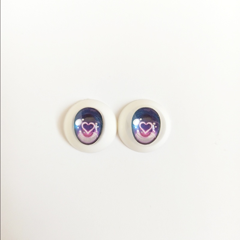 レジンアイ 22mm相当 (AM-005 スタースパークル ハート入り)