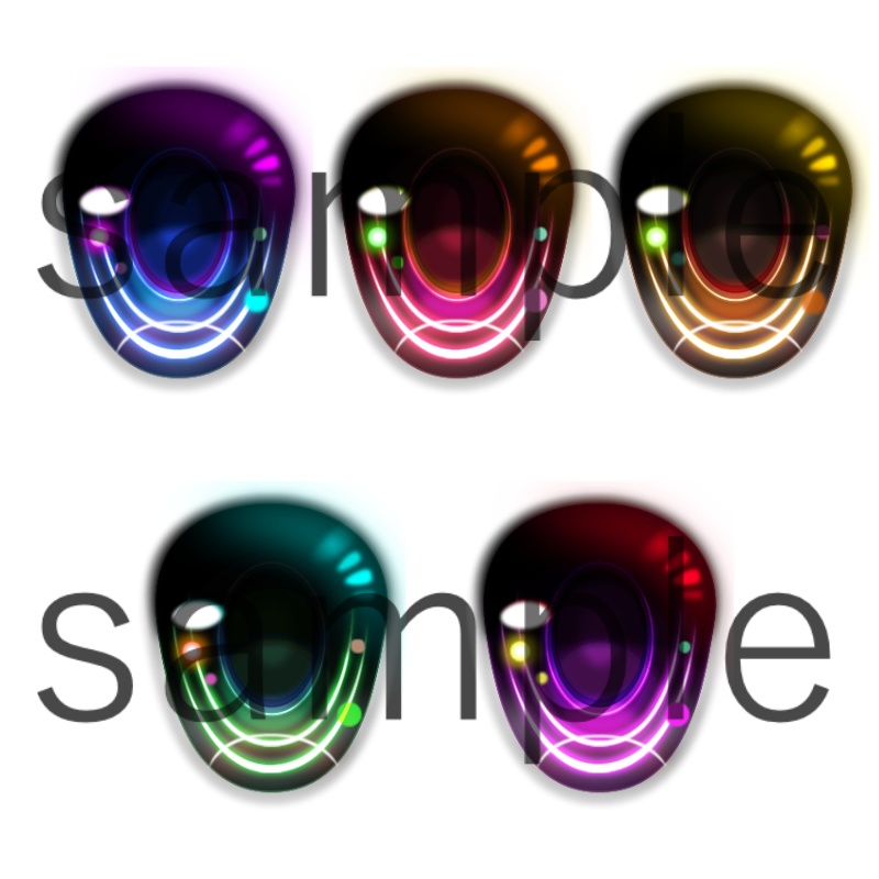 レジンアイ 22mm相当 (AM-029 ネオンカラー)