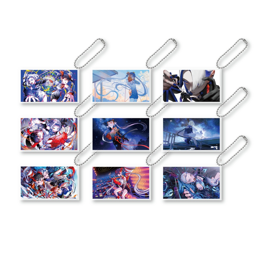 Cover illustlation Acrylic keychain