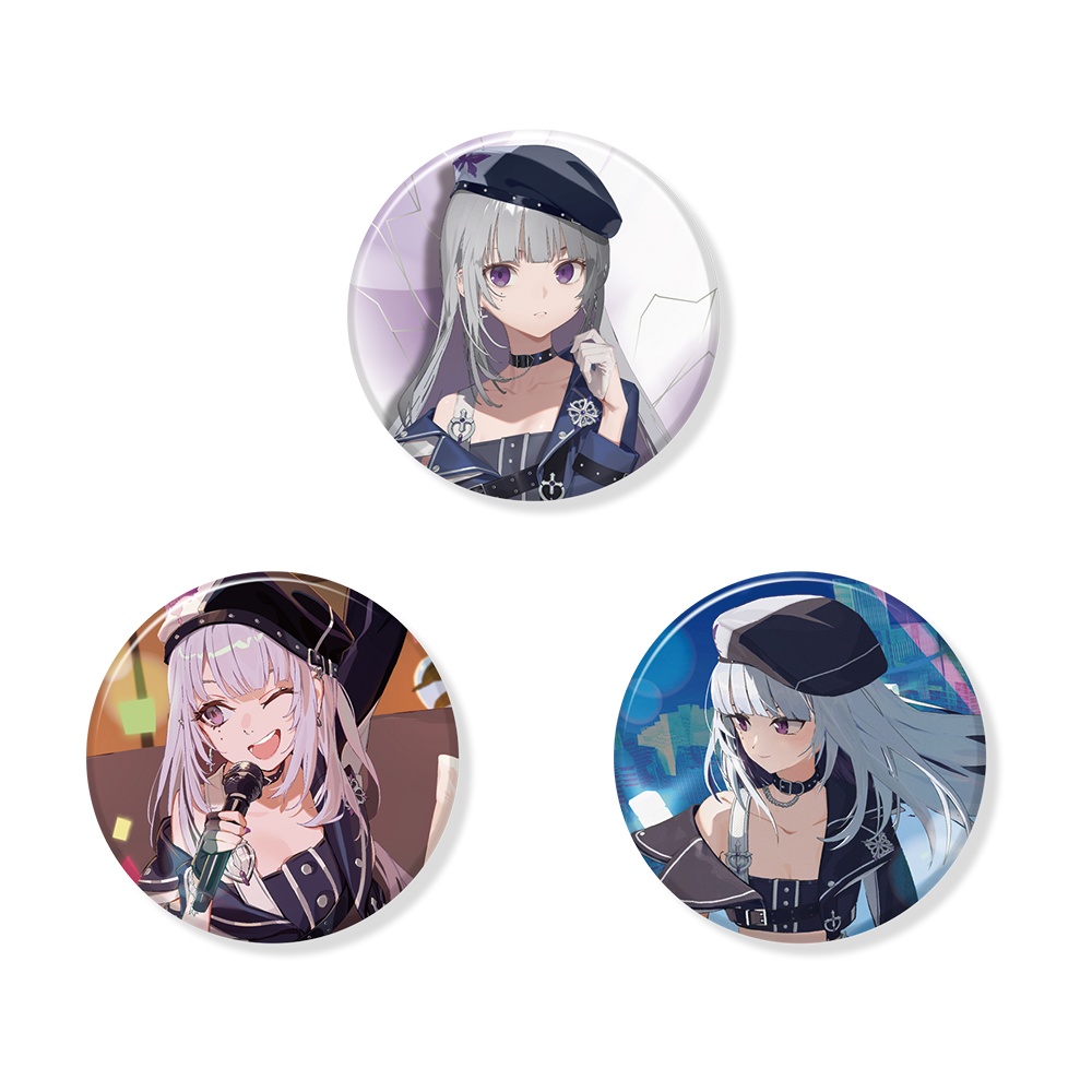 グリッター缶バッジ(3個入り)