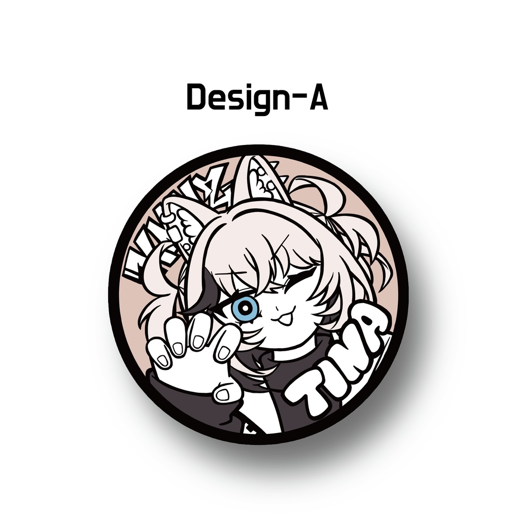 TINA BIRTHDAY Rubber Badge(Design-A / Design-B)