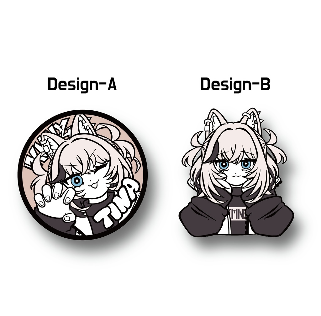 TINA BIRTHDAY Rubber Badge(Design-A / Design-B)