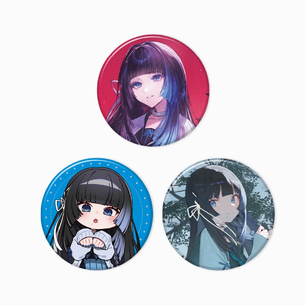 GREY MYTH グリッター缶バッジ