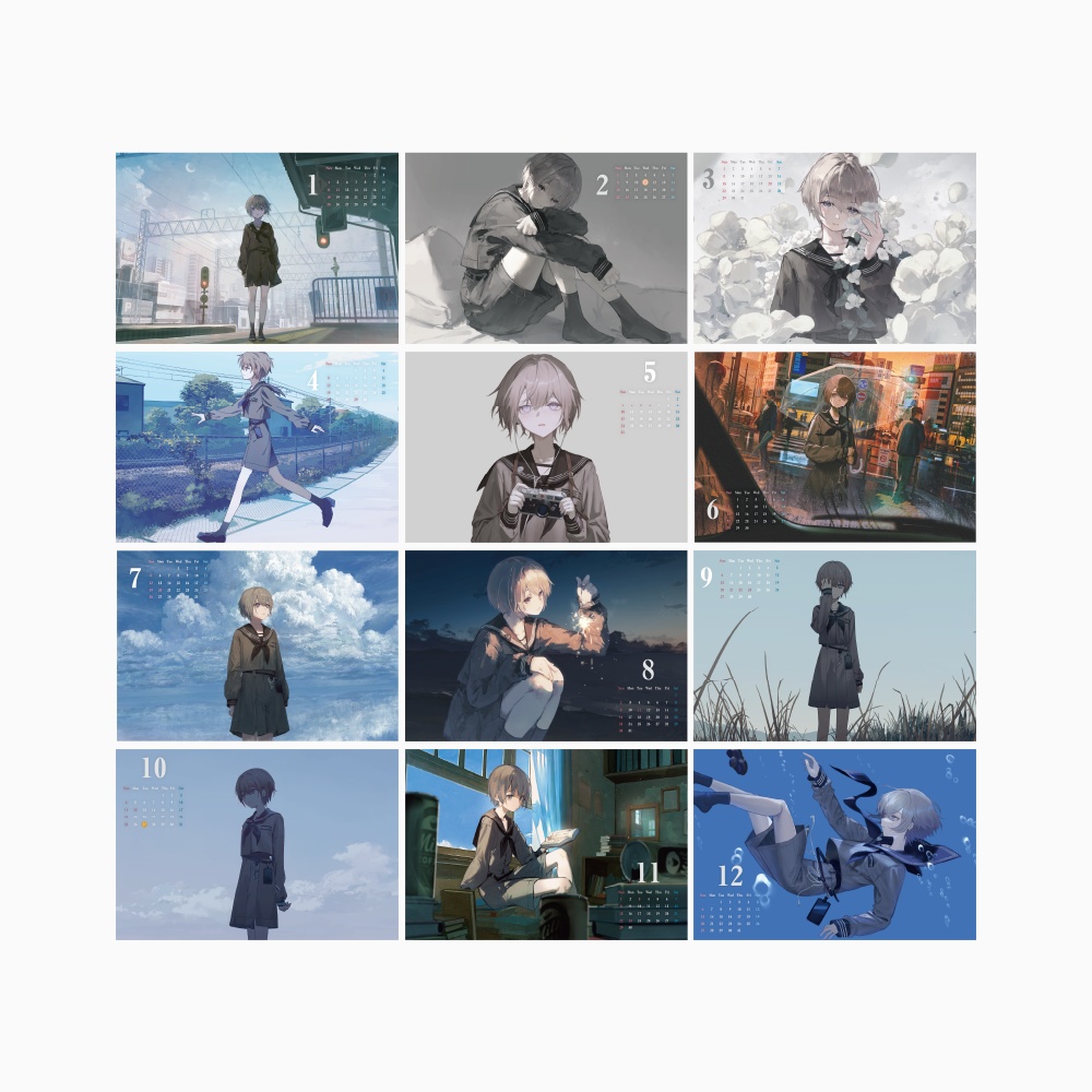 カレンダー - CONA 「アスターの栞」