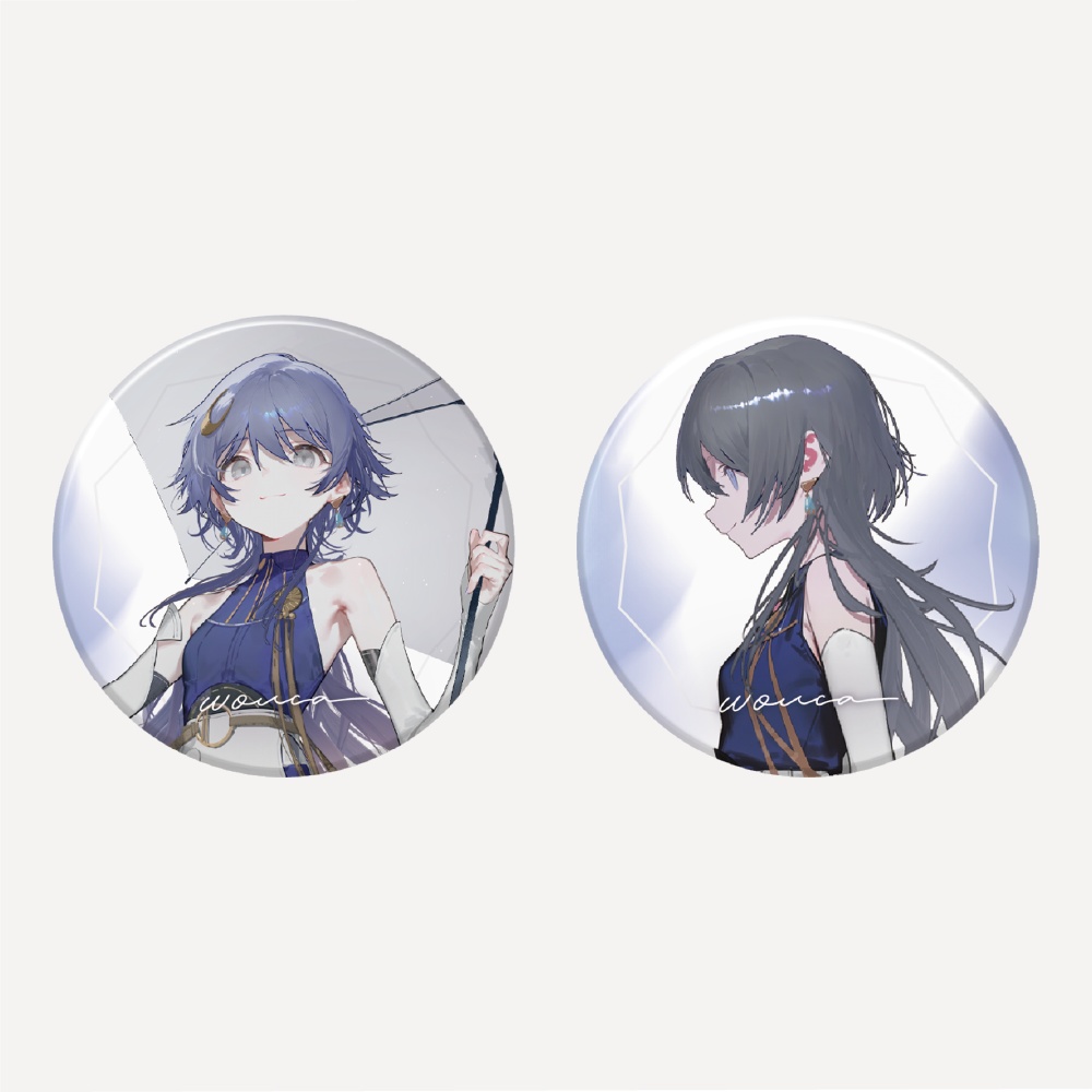 Can Badge Set (set of two） - wouca DEBUT GOODS