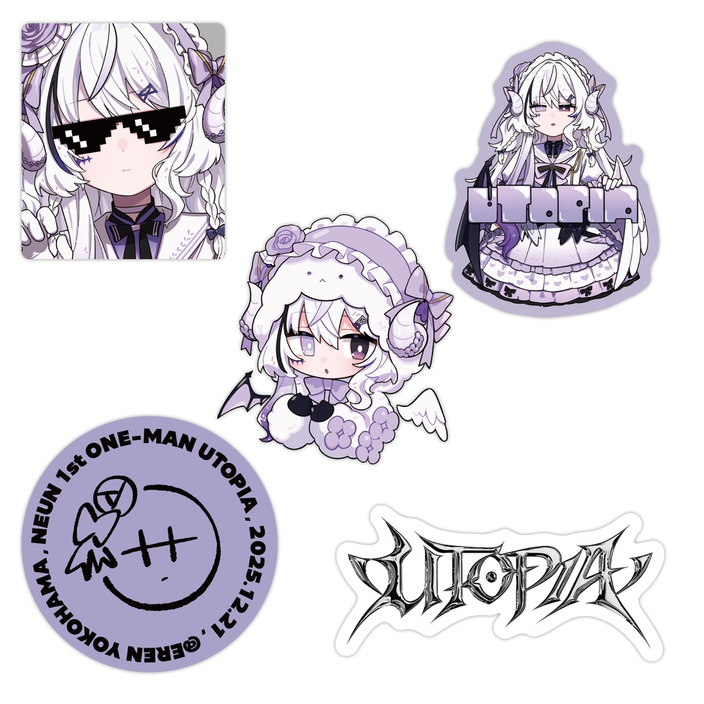Sticker Set - NEUN UTOPIA