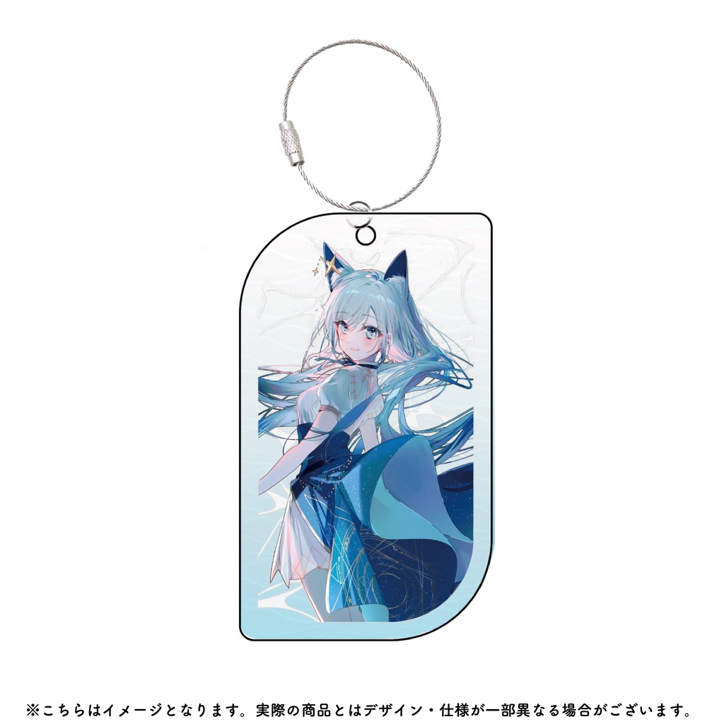 水瀬 凪 アクリルキーホルダー（水面風加工あり）