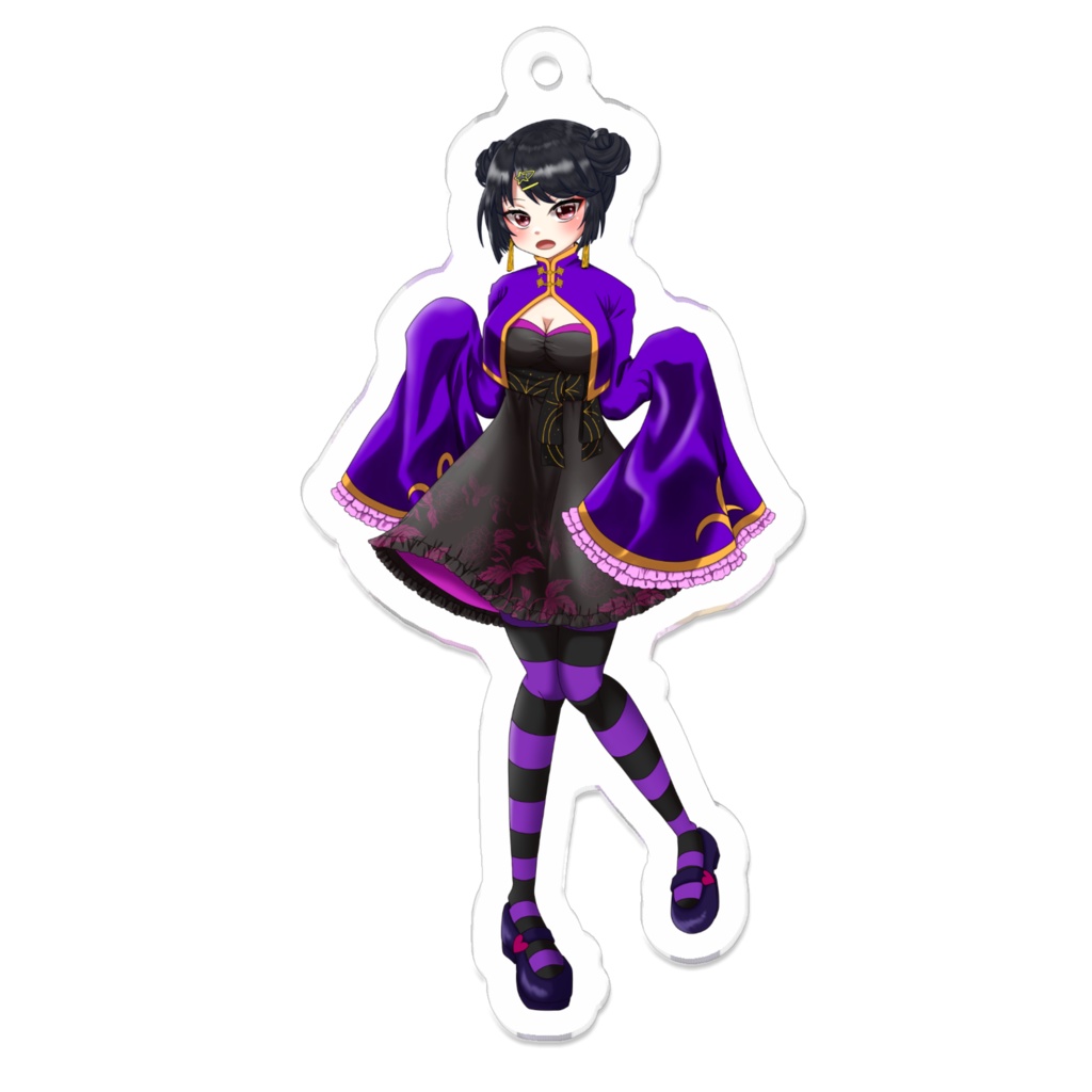 十六夜星(中華ロリ服アクキー)