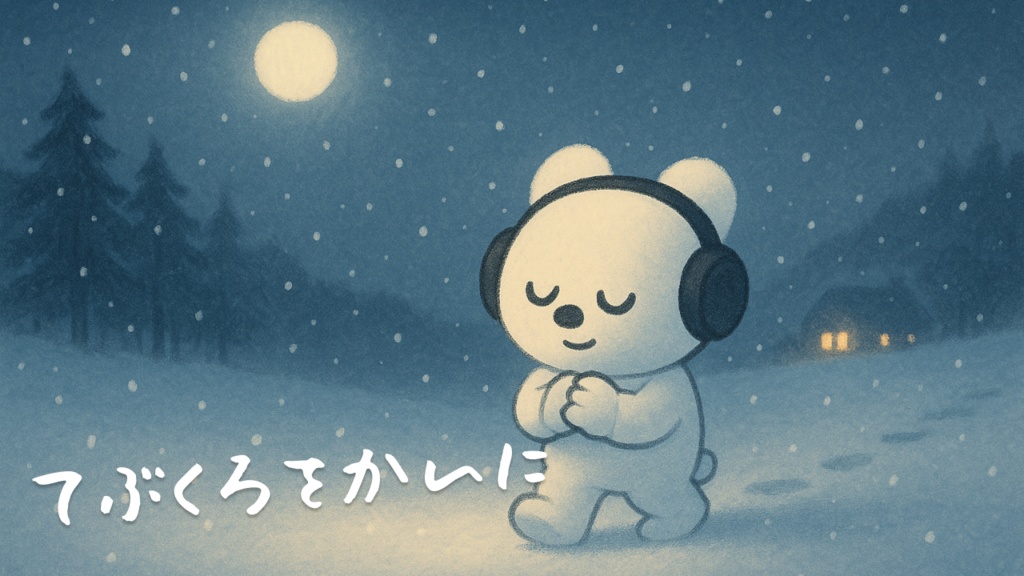 【眠れる朗読】手袋を買いに(新美南吉)🧤🌙|優しい声で読み聞かせ睡眠導入🐻