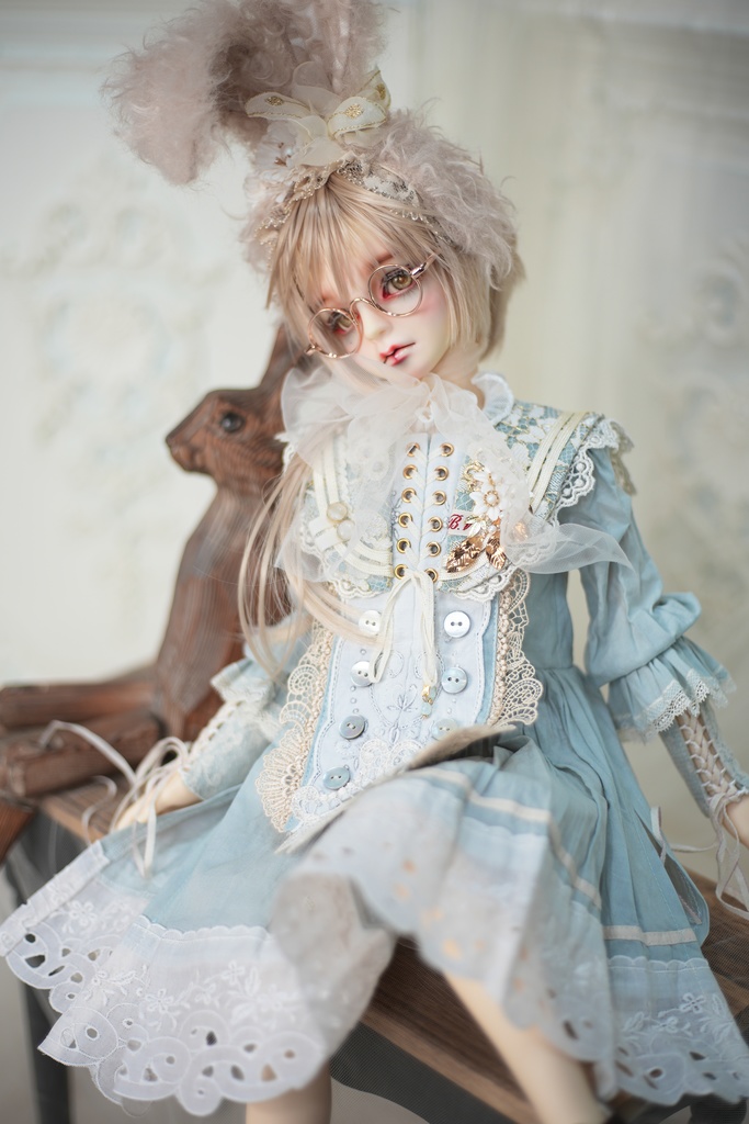 [チェシャー・キャットΔ　ショート丈] ライトブルー SD・SDGr男の子用衣装セット