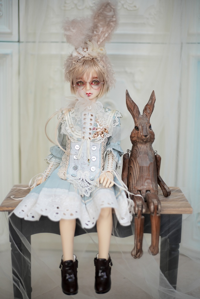 [チェシャー・キャットΔ　ショート丈] ライトブルー SD・SDGr男の子用衣装セット