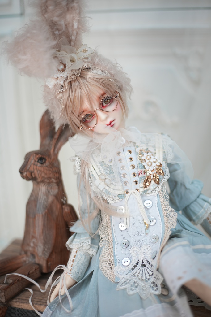 [チェシャー・キャットΔ　ショート丈] ライトブルー SD・SDGr男の子用衣装セット