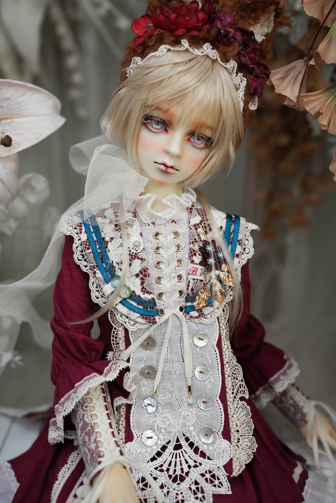 [チェシャー・キャットΔ　ショート丈] レッド SD・SDGr男の子用衣装セット