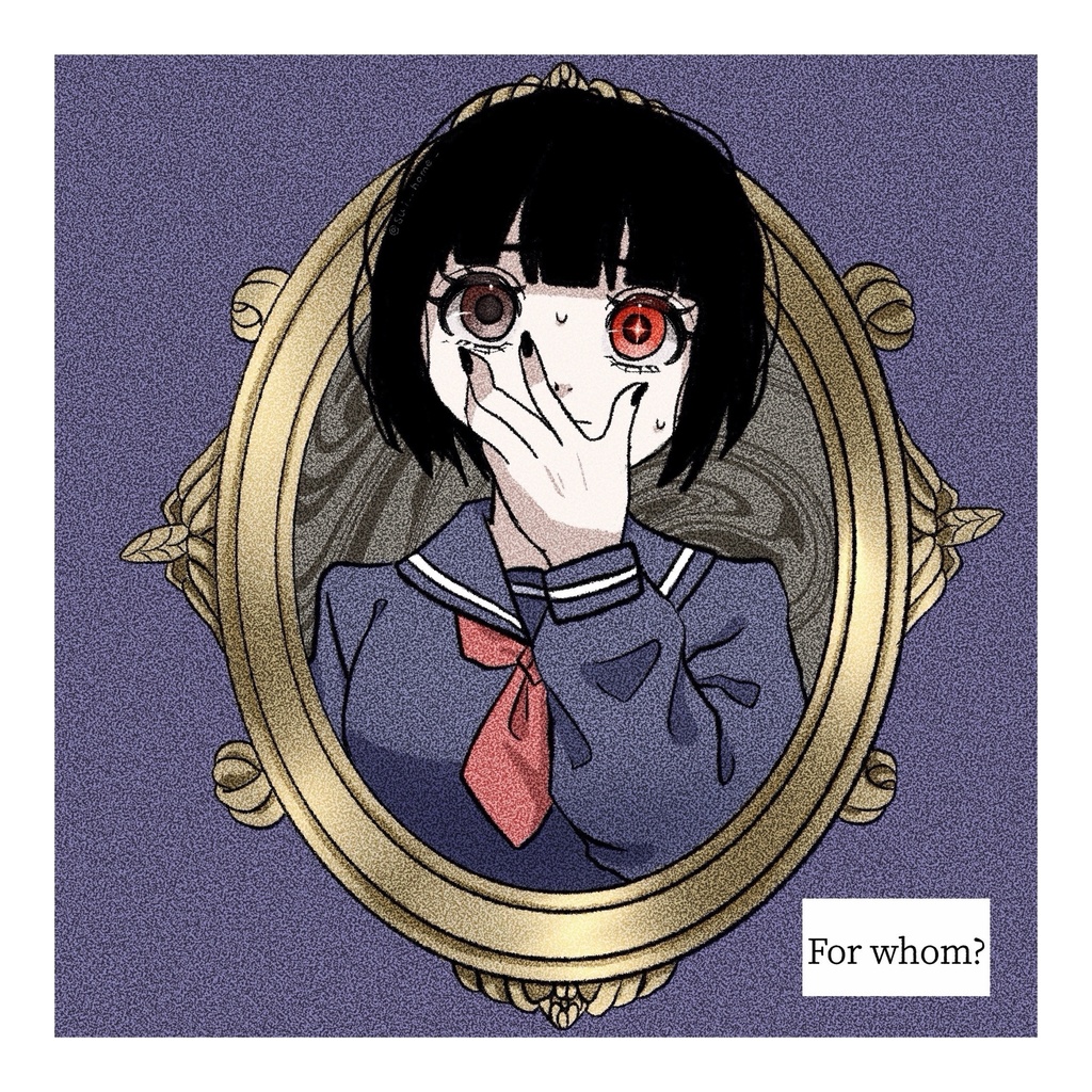 額縁少女A アクリルキーホルダー