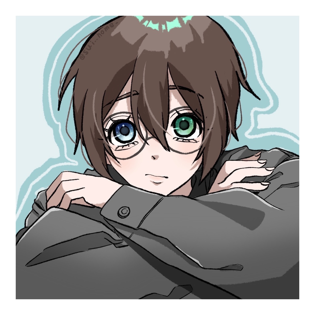 メガネっ娘 アクリルキーホルダー