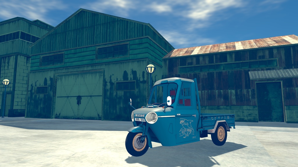 【先行販売】VRChat想定 オート三輪 HIGESAME H1500