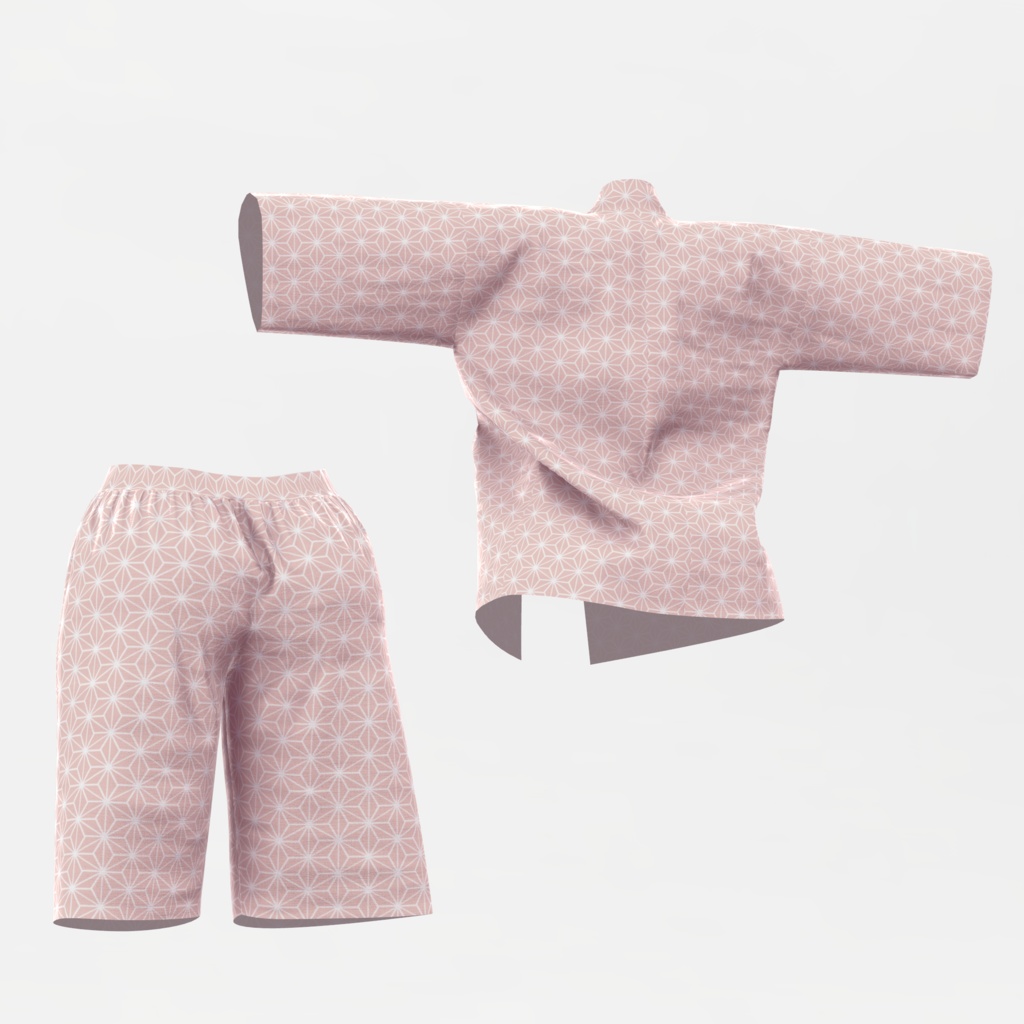 【セレスティア用】前開き甚平