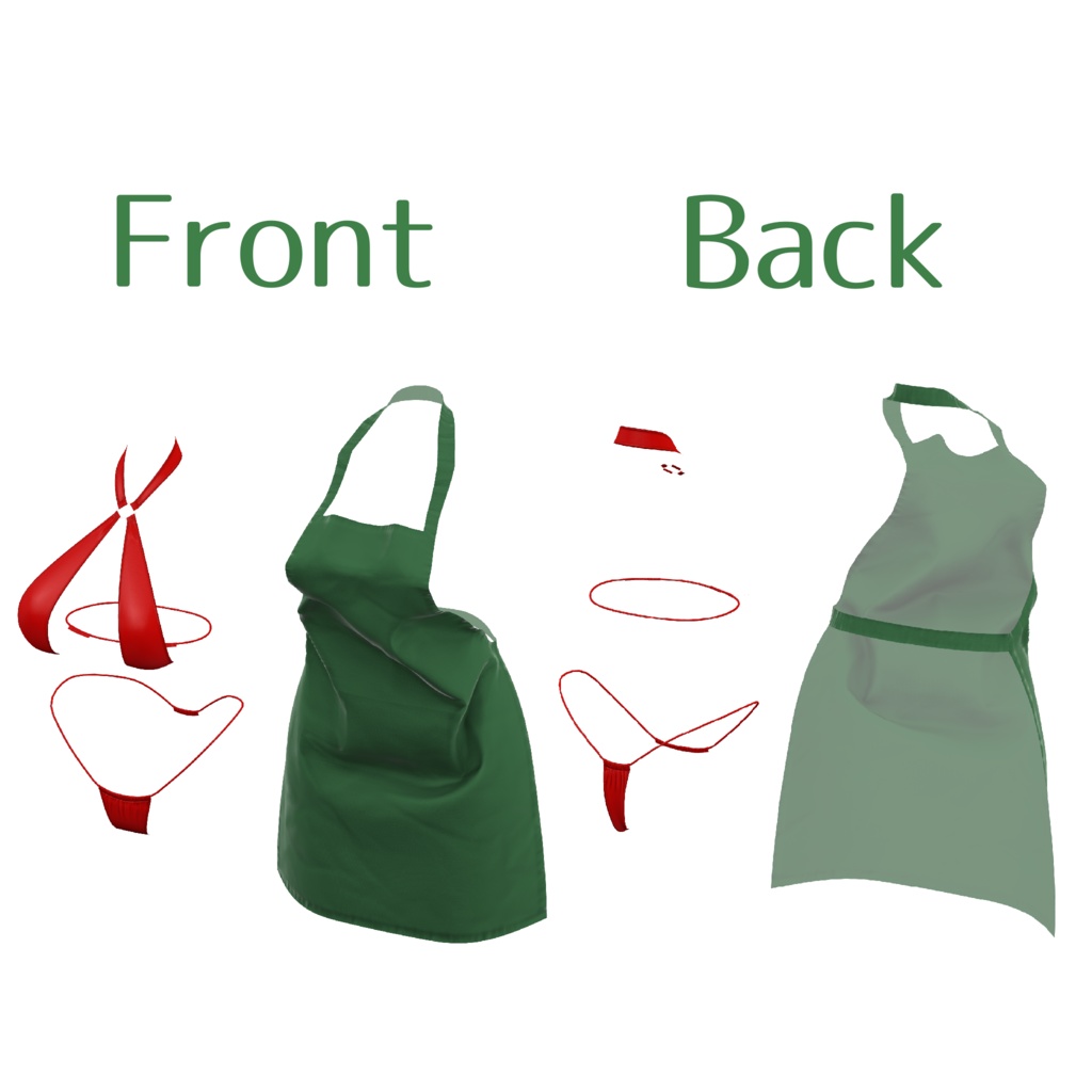 【セレスティア用】水着エプロンセット