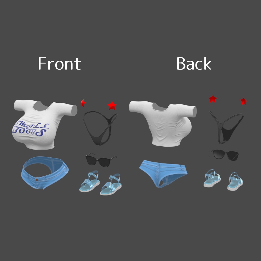 【ミルティナ用】ピチTホットパンツ