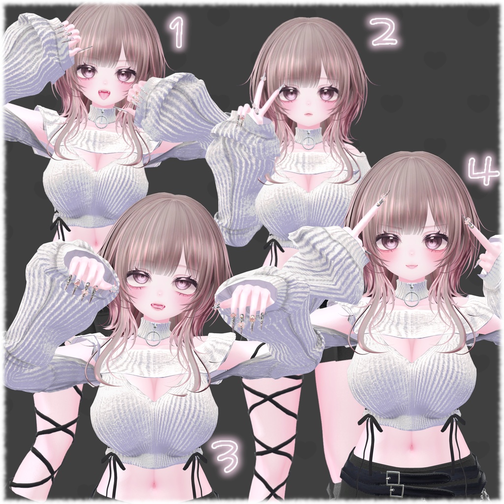 【無料/Free】pose animation set #1