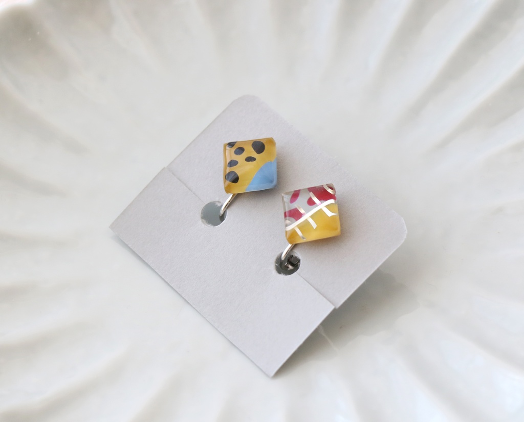 【呪術回線】七海建人イメージスクエアピアス・イヤリング